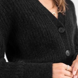 & Other Stories Wool Blend Cardigan | Black | S